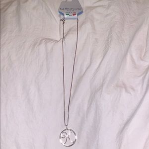 silver k necklace